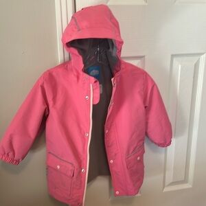 JAN & JUL Girls Waterproof Jacket, Hooded Rain-Coat